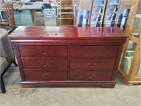 Ashley Furniture - 6 Drawer Cherry Dresser Chest