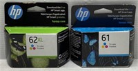Lot of 2 Hp Tri Color Ink Cartridges - NEW $115