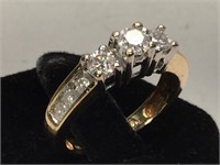 Certified Appraised AIGL 14K Gold ring with