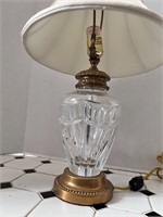 Waterford Crystal Table Lamp w/Shade