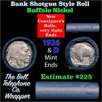 Buffalo Nickel Shotgun Roll in Old Bank Style 'Bel