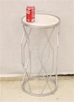 Marble Top Side Table ~ 12" x 23"