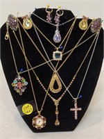 +Lot of Asst Vintage Rhinestone Jewelry