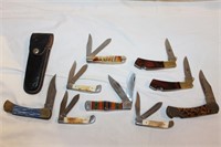 9 Pocket Knives (See Desc)