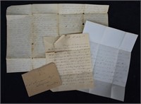 1841 Boston, MA Letters, Postal History, Philateli