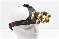 Five Light Source Zoom Headlamp w/ Charger &