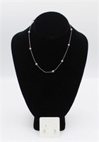 STERLING SILVER NECKLACE AND EARRINGS SET