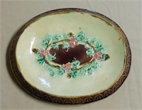 Victorian Majolica Bread Plate.