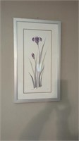 Two floral framed wall decor