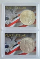 Lot of 2 Peace Dollars