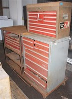 side x side/stacked tool boxes, work bench