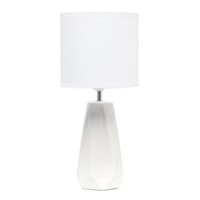 Simple Designs Ceramic Prism Table Lamp, Off