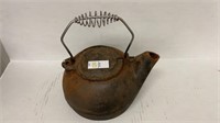 Vintage cast iron kettle