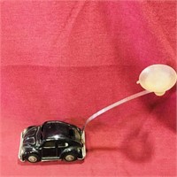 Vintage Tin Friction Toy Suction Car VW Beetle