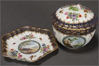 18th Century Dr Wall Cover Bowl and Saucer,