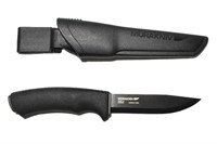Morakniv black carbon steel knife w scabbard