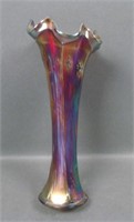 Fenton Red Butterfly & Berry Vase
