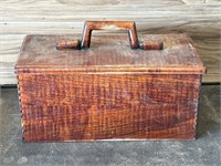 Homemade wood tool box