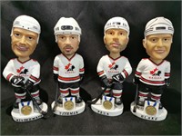 Four Canadian Olympic Gold Medal Bobbleheads
