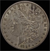 1886-O MORGAN DOLLAR XF