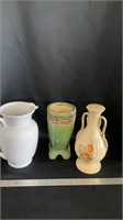 Decorative glassware, pitcher, vase