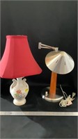 Lamps, table lamp, lamp missing cord both not