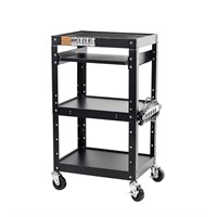 Pearington AV Cart  Adjustable Shelves  Black