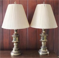 Pair of Lamps - 32" tall