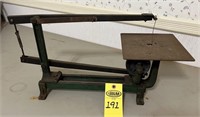 Walker Turner Antique Cast Iron Scroll Saw