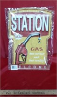 Gas Station Metal Man Cave Sign