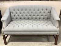 Tufted Upholstered Settee