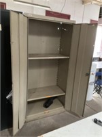 Three shelf metal cabinet