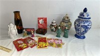 Lot of Oriental Items, including Ginger Jars