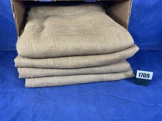 4 Lg Pieces of Burlap, 60x104"L Approx.