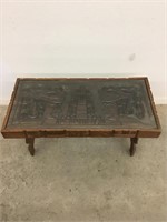 Honduras Hand Carved Wood Coffee Table with