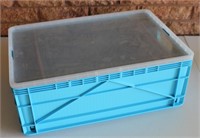 Sidio Plastic Crate 18.5"x12.5"x7" Blue