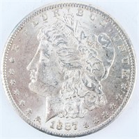 Coin 1887-S  Morgan Silver Dollar Almost Unc.