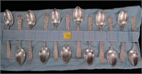 12-Sterling tea spoons S. Kirk & Son