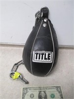 Title Leather Boxing Speed Bag