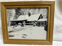 1998 photograph of snow covered house - 12” x 10”