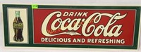 1990s store display Coca Cola sign 36x12