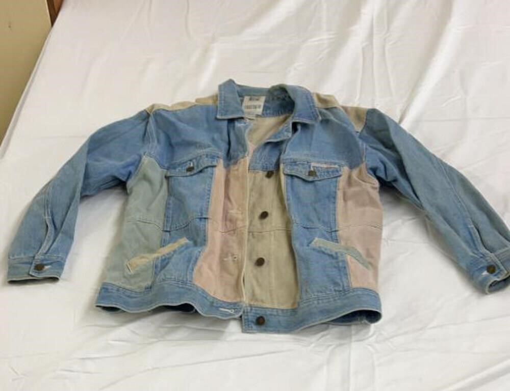 Vintage multicolored Jean jacket large