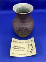 Six Nations Indian Pottery Vase Kanyengeh Pottery