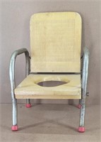 Vintage Wooden Potty Chair