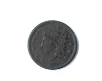 1838 Cent VF+