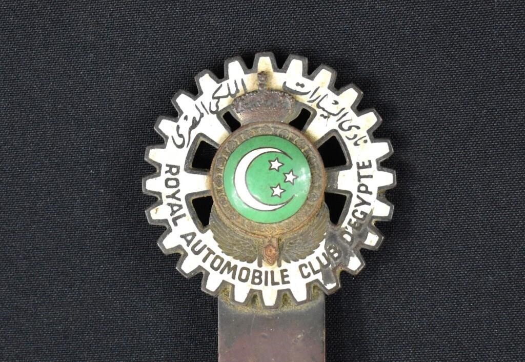 1920 Royal Automobile Club D'Egypte Car Badge