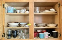 Kitchen Cabinet Contents - Mugs, Glassware,