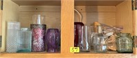Kitchen Cabinet Contents - Misc Vases & Glass
