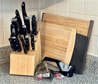 Knives, Cutting Boards & Sharpeners *See Desc*