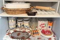 Kitchen Pantry Contents - Canisters, Napkins,